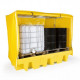 Double IBC Spill Pallet With Frame and Cover