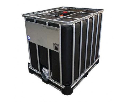 1000 Litre New UN Approved Black IBC with Plastic Pallet